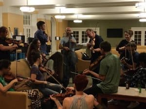 fiddle jam session at creative strings