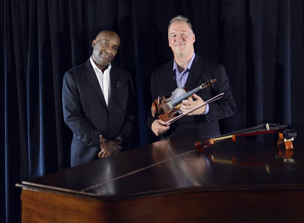 Christian Howes performing with pianist and organist Bobby Floyd