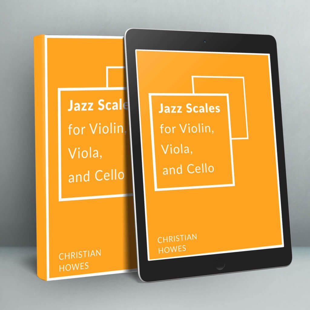 jazz scales for violin, viola, and cello visual icon